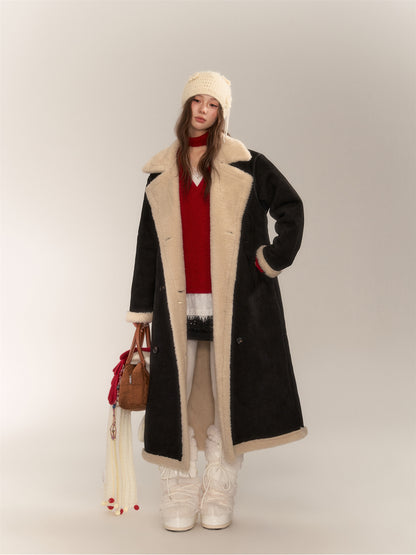 Vintage Shearling Leather Coat