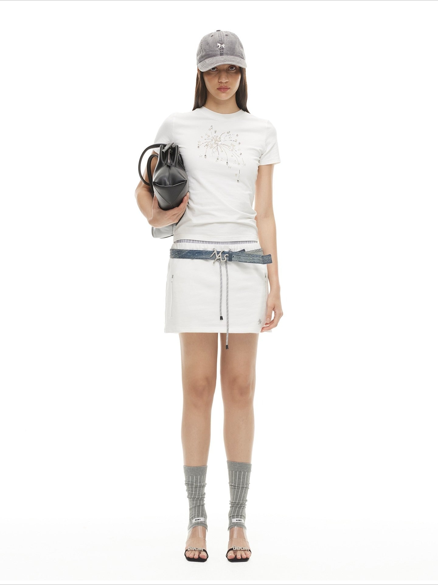 Matisse Drawstring A-Line Mini Skirt