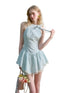 Summer Cool Sea Salt Blue Dress - CHINASQUAD