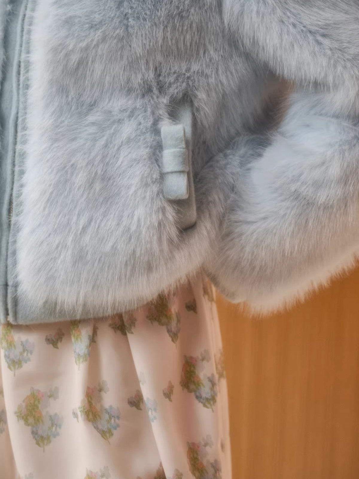 Faux Leather Peter Pan Collar Jacket