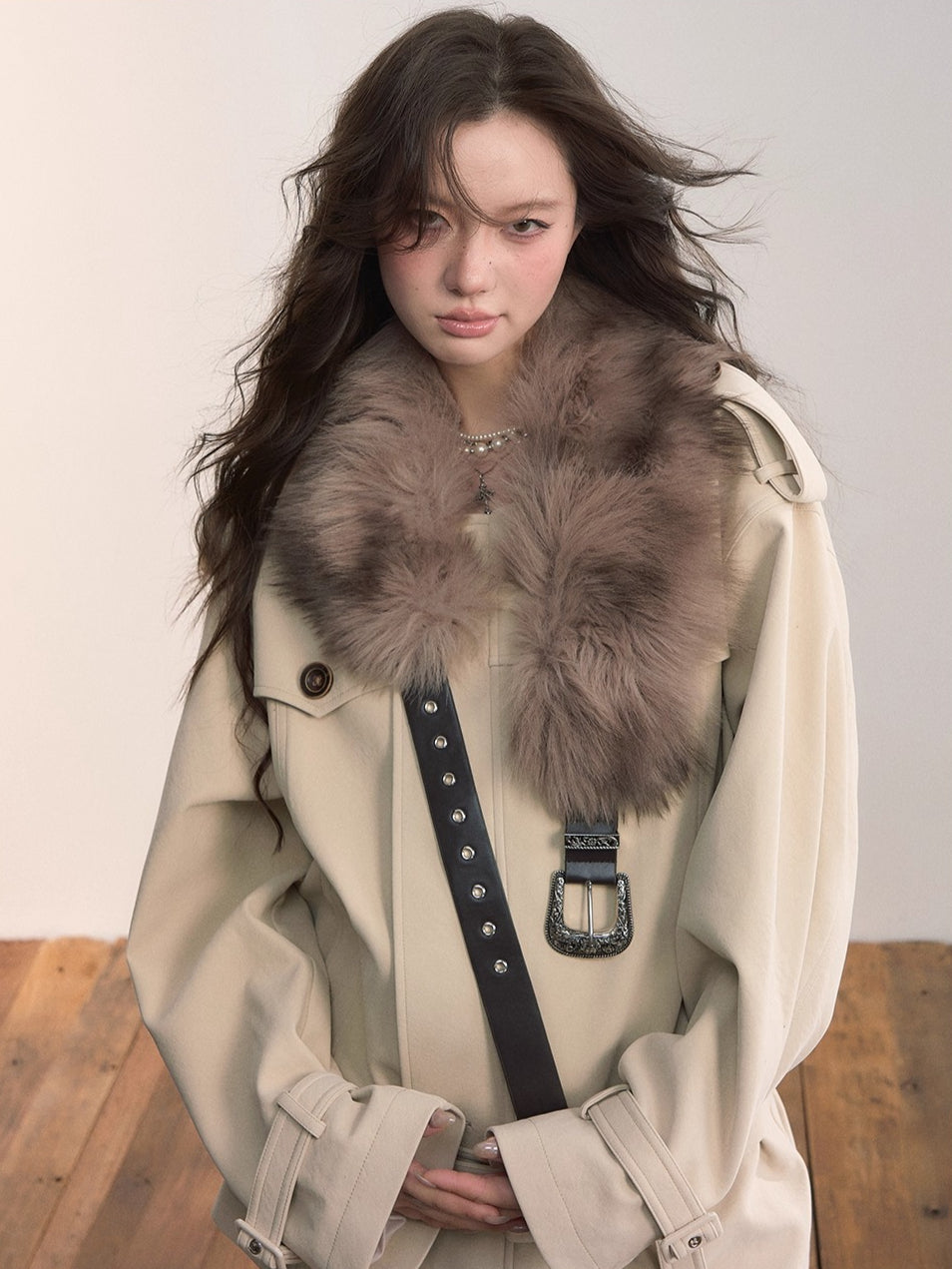 quui / 新品・未使用 leather belt fur jacket Faux Fur Multi-Way Belt – CHINASQUAD