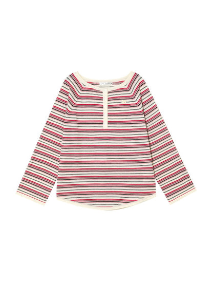 Multi-wear Striped Knit Top