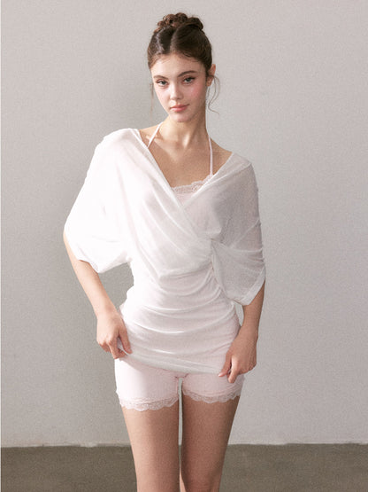 Lyocell Sun-protection Knit Short-Sleeve T-shirt - CHINASQUAD
