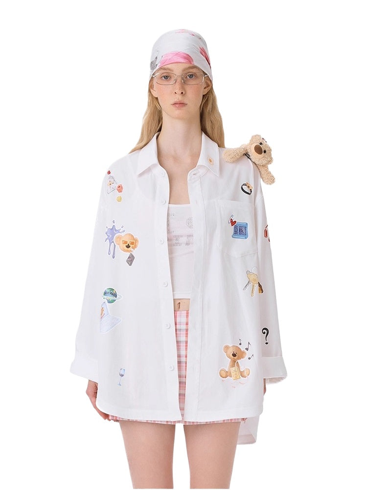 Bear Patch Longline Shirt