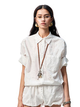Medium-Sleeve Jacquard Shirt & Shorts Set - CHINASQUAD