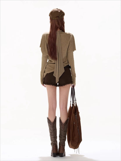 Textured Panel Knit Base Layer