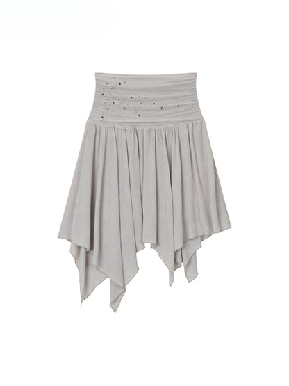 Star Beaded Ruffled Bandeau &amp; Skirt Set