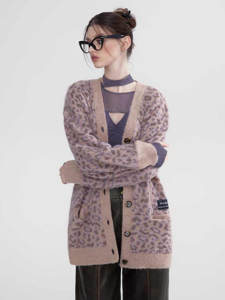 Mohair Knitted Cardigan - CHINASQUAD
