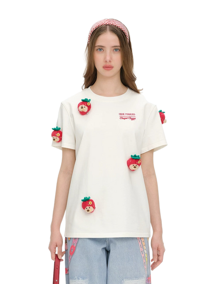 Crystal Bear Embellished T-shirt