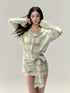 Yellow Tie Bow Shirt Dress - CHINASQUAD