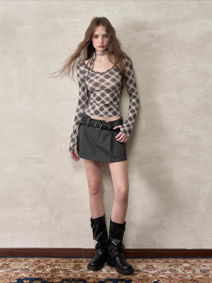 Black Woven Logo Belt