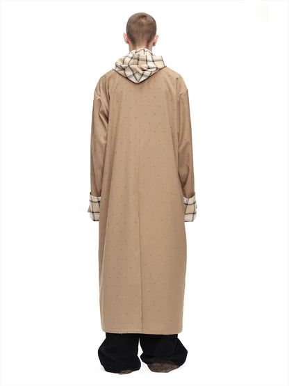 Reversible Hooded Long Coat