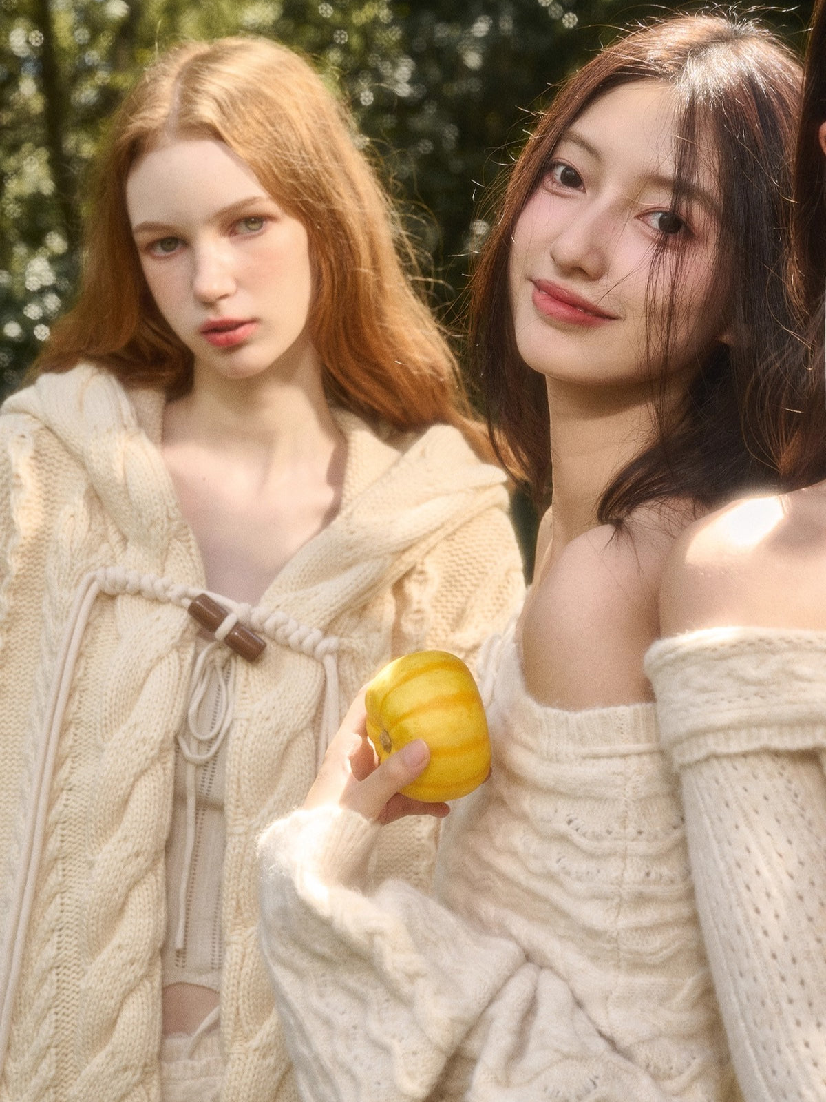 Snow Yarn Wool Chunky Knit Cardigan