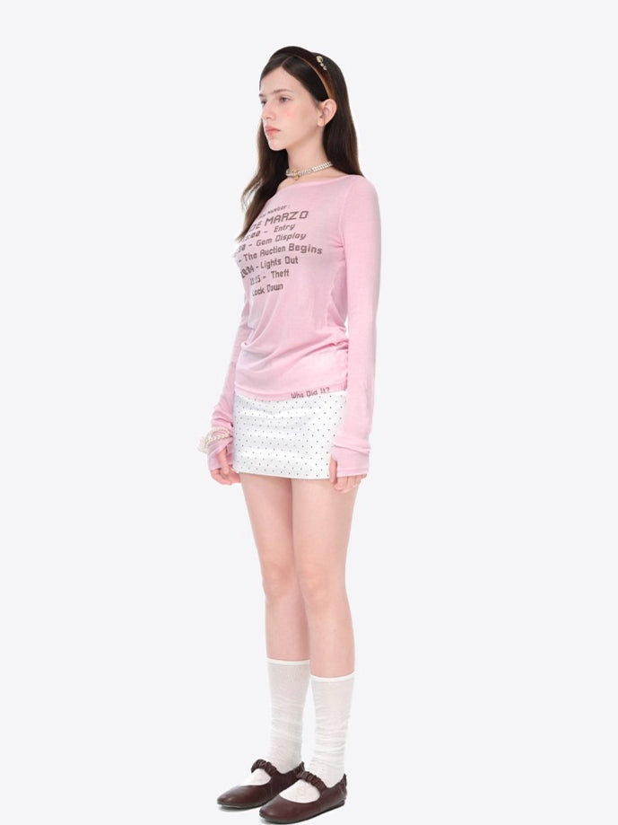 Timeline Fitted Long-Sleeve T-Shirt