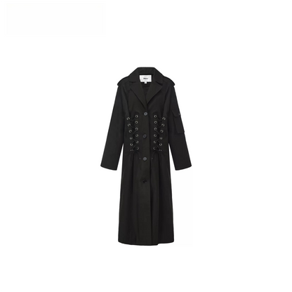 Oversized Drawstring Trench Coat