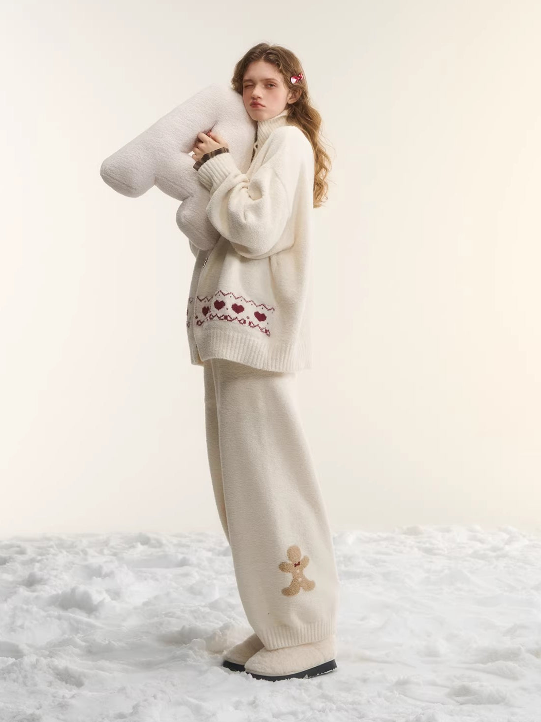 Gingerbread Knit Lounge Sweater &amp; Pants Set