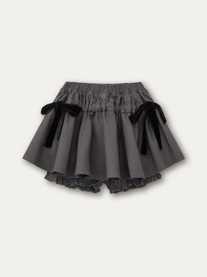 Velvet Bow Water-Repellent Puff Skirt