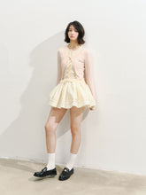 Lace Collar Fake Two-piece Cardigan - CHINASQUAD