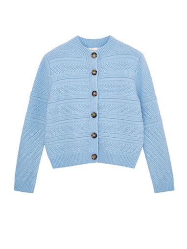 Sweet Decorative Button Knit Cardigan