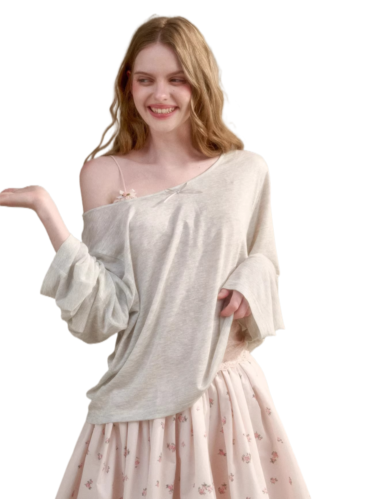 Cloud Veil Lyocell Relaxed Sheer T-Shirt