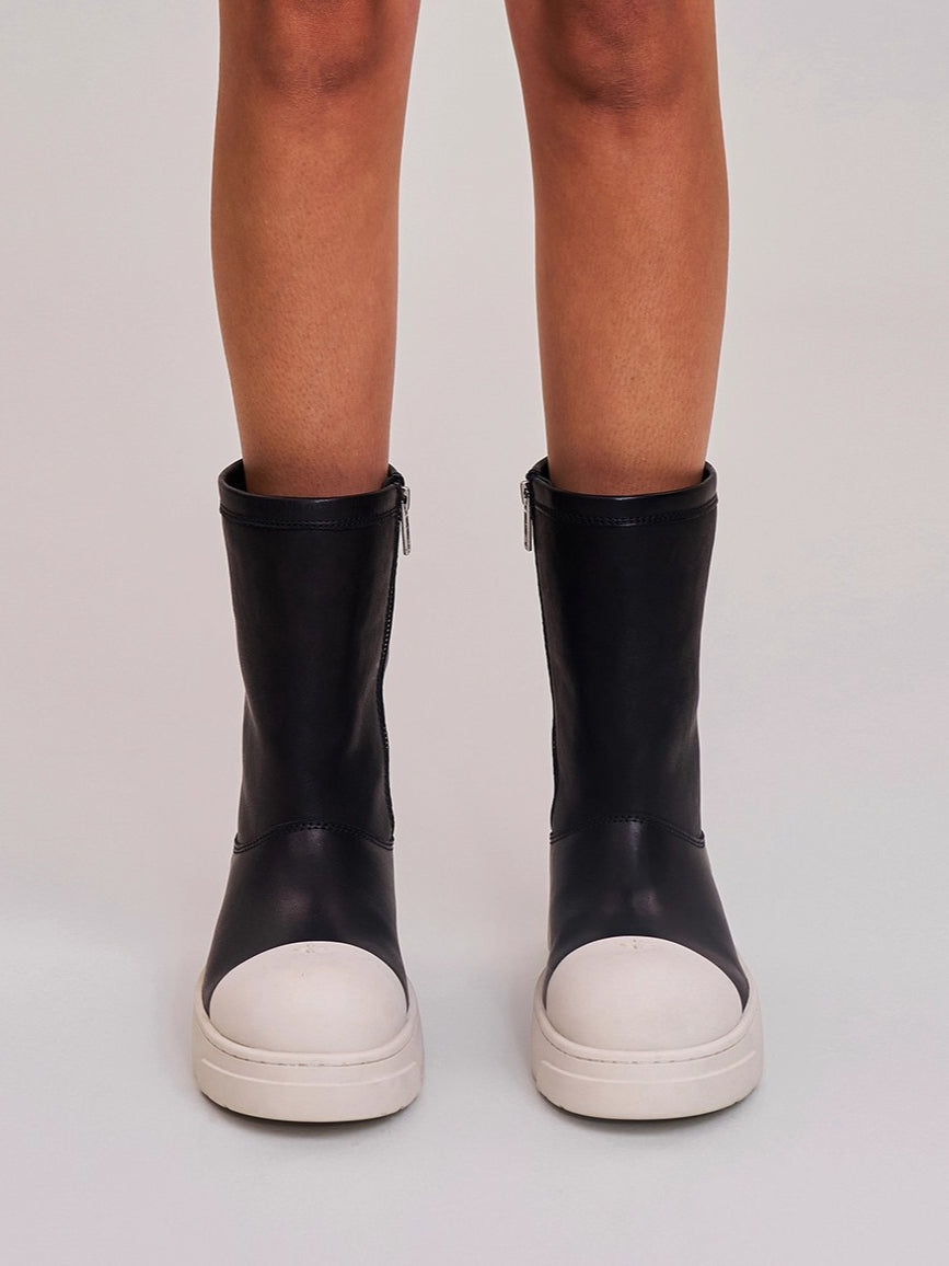 Sherpa Leather Wool Snow Boots