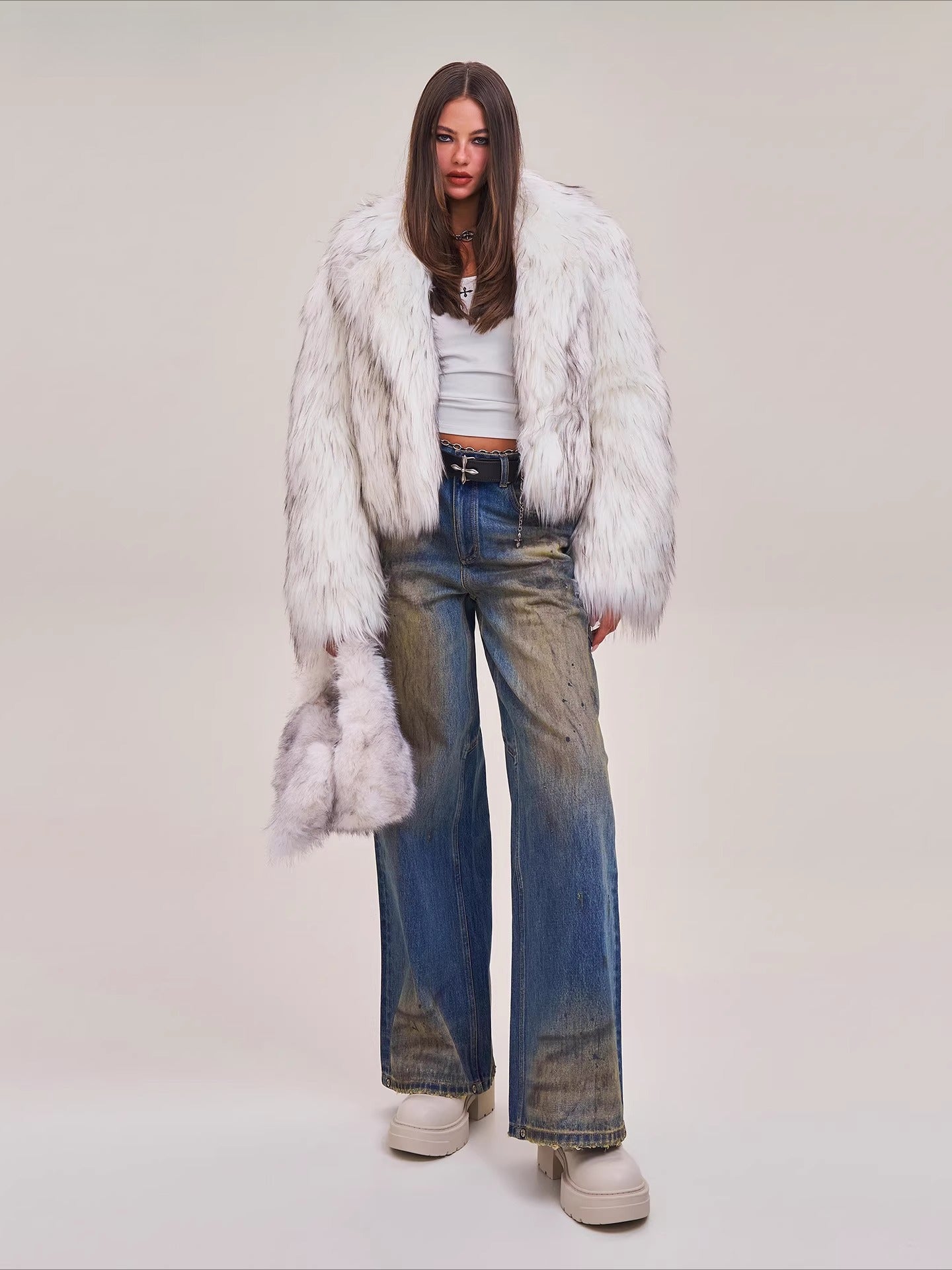 Desert Relic Straight-Leg Distressed Jeans