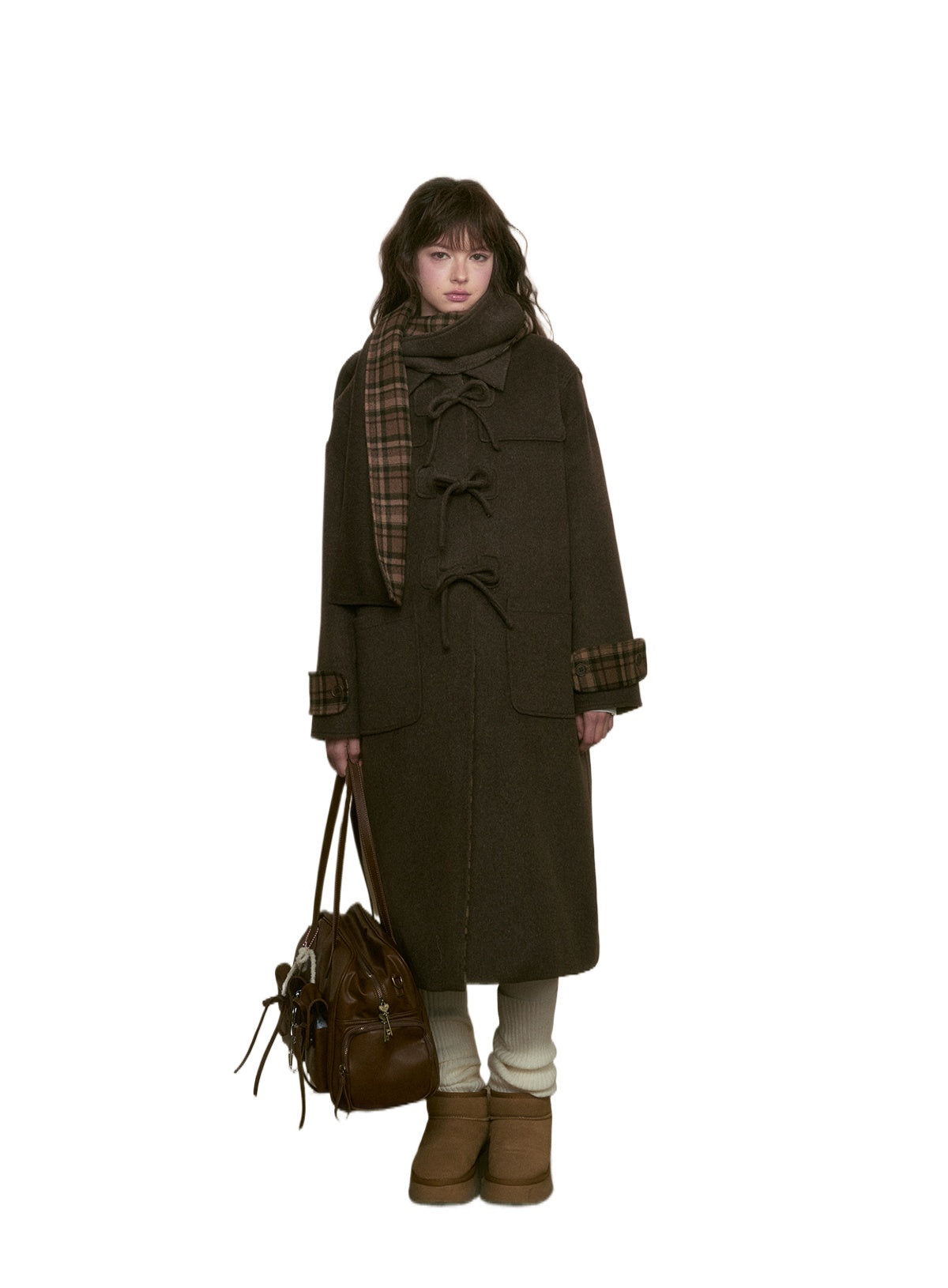 Wool Bow Toggle Coat - CHINASQUAD