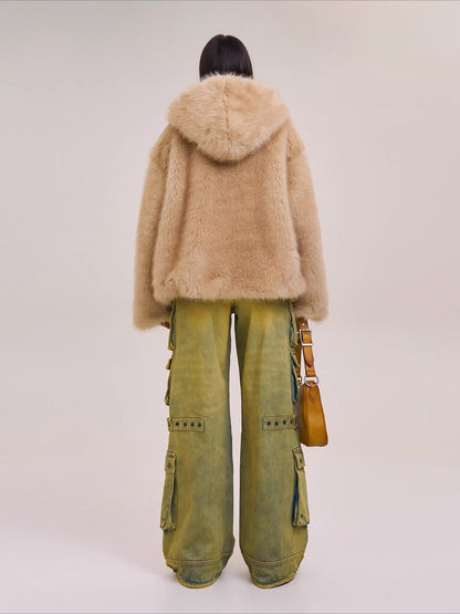 Wild Mustang Multi-Pocket Wide-Leg Jeans