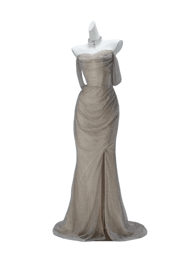 Ivory Couture Gown with Handcrafted Beading