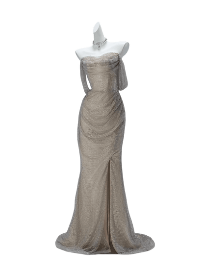 Ivory Couture Gown with Handcrafted Beading