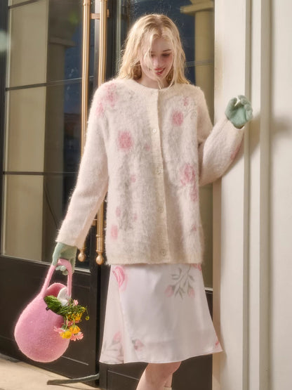 Merino Wool-Blend Knit Jacket