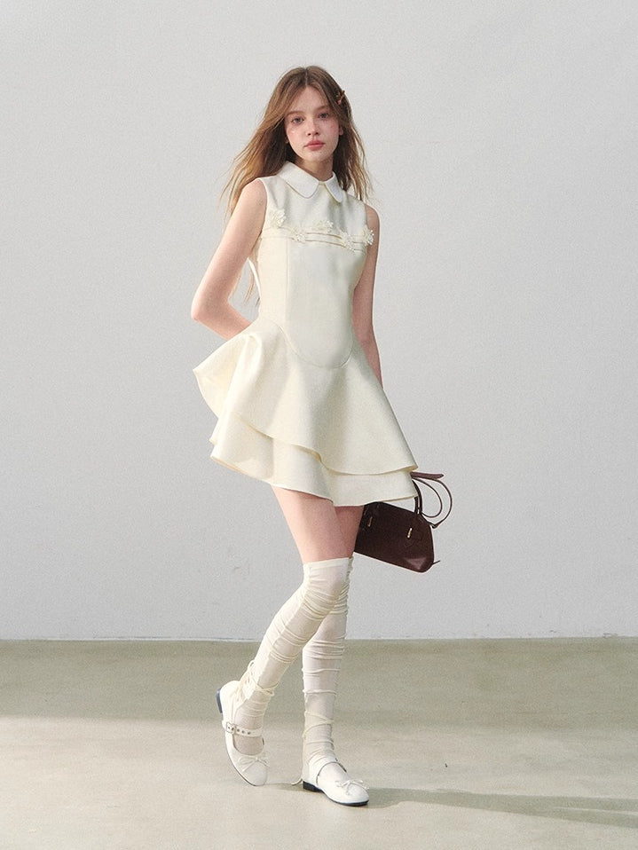 Sleeveless Round Neck Princess Bubble Dress