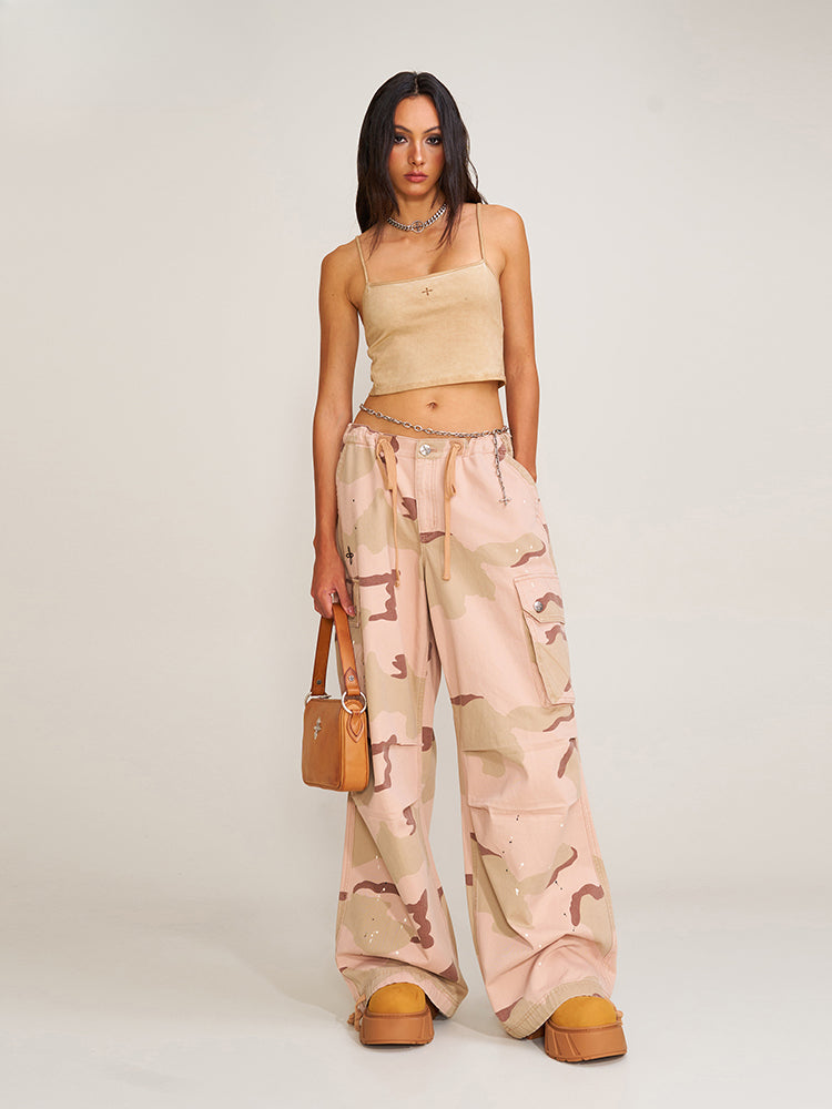 Compass Retro Camo Para Pants Desert Camouflage - CHINASQUAD
