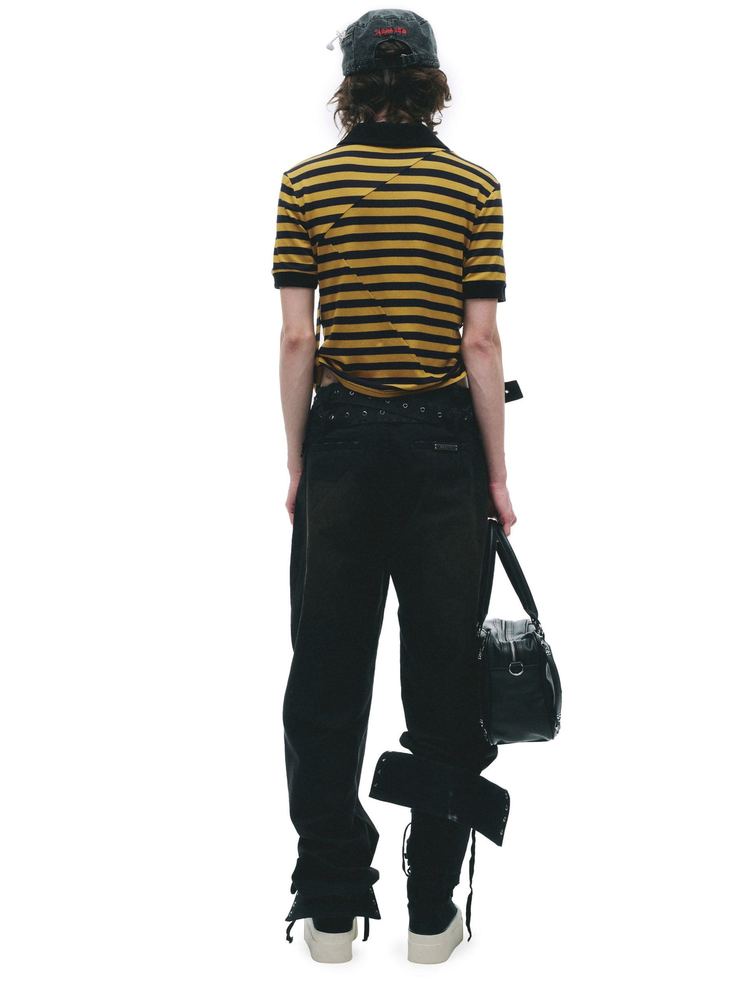 Patchwork Drawstring Adjustable T-Shirt