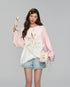 FINAL SALE:AsGony Pink Raglan Graphic T-shirt – view 4