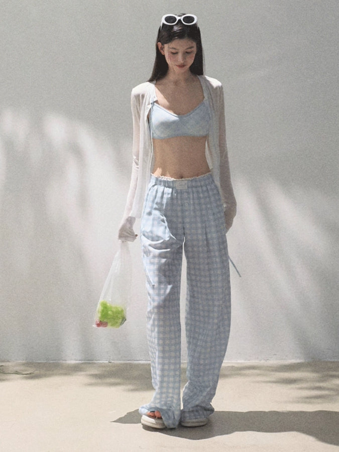 Tencel–Linen Relaxed Wide-Leg Pants