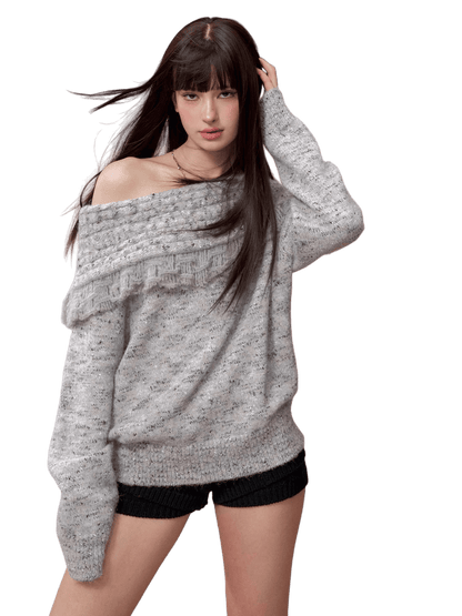 Fringe Knit Sweater &amp; Scarf Set