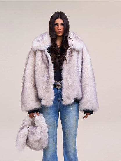 Arctic Cross Faux Fur Jacket
