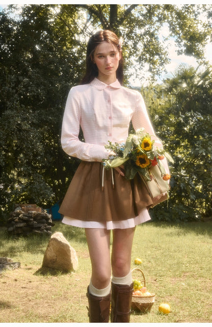 Cosagach Cloud Plaid Cotton Shirt