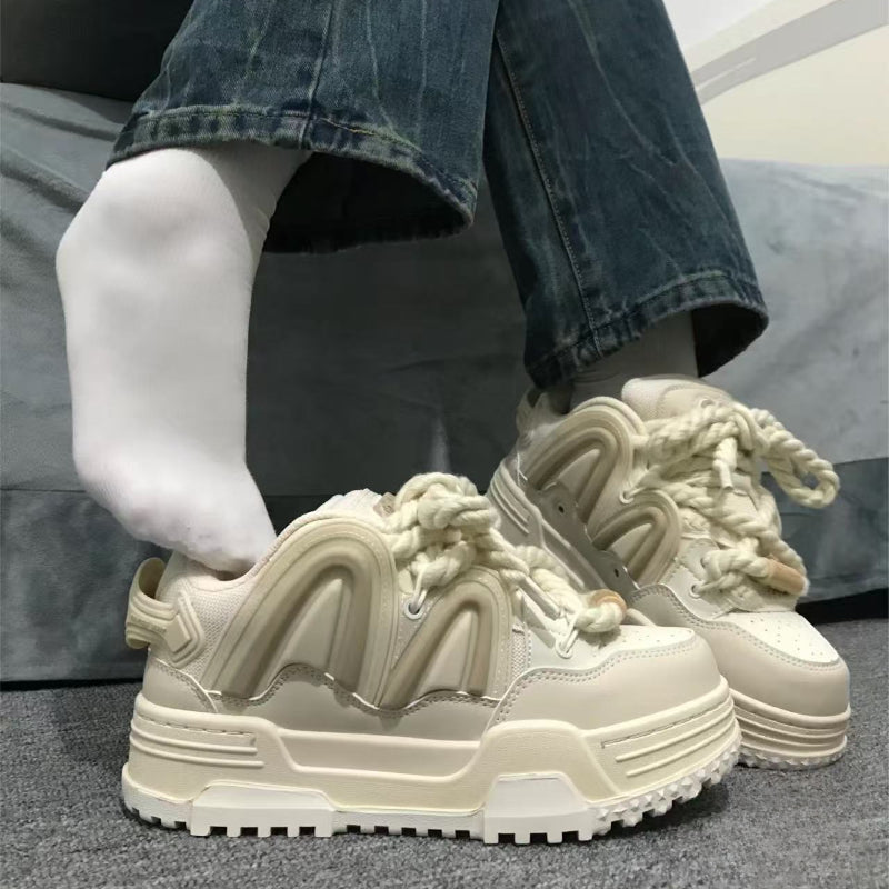 Off-white Chunky Casual Sneakers