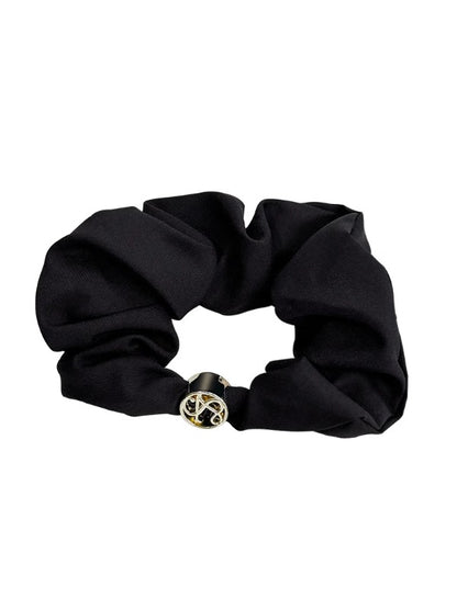 Elastic Hair Tie with Logo Metal Buckle