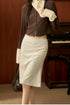 Polka Dot Pencil Mermaid Skirt - CHINASQUAD