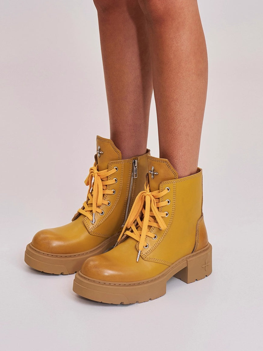 Nomad Leather Biker Boots