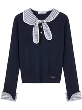 Cable Knit Checkered Sweater - CHINASQUAD