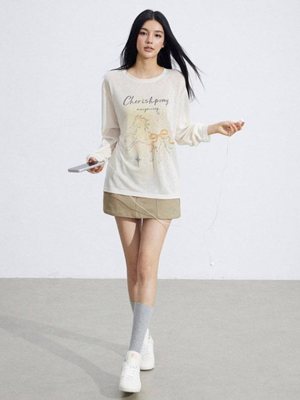 Sun-Protective Lightweight Long Sleeve T-Shirt