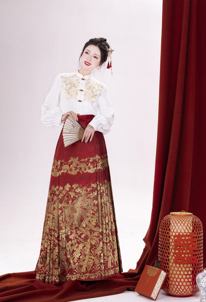 &quot;梧凤之鸣&quot;Ming-Dynasty Hanfu Set - CHINASQUAD