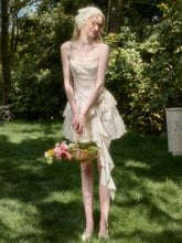 Cloud - like Lace Jacquard Little White Dress - CHINASQUAD