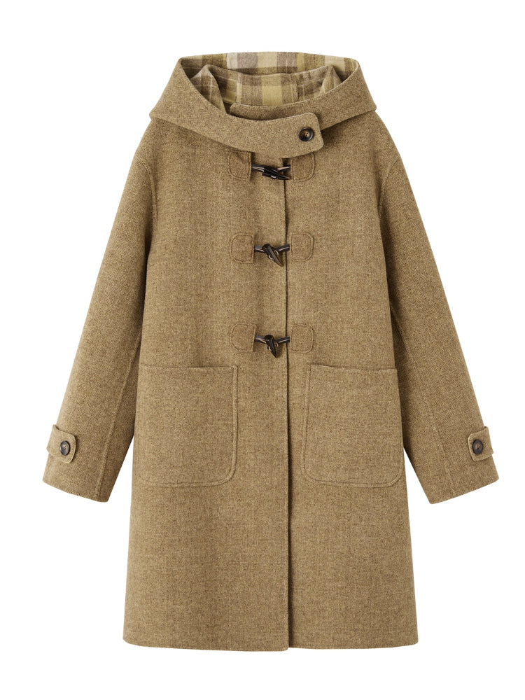 Double-Faced Wool Toggle Coat