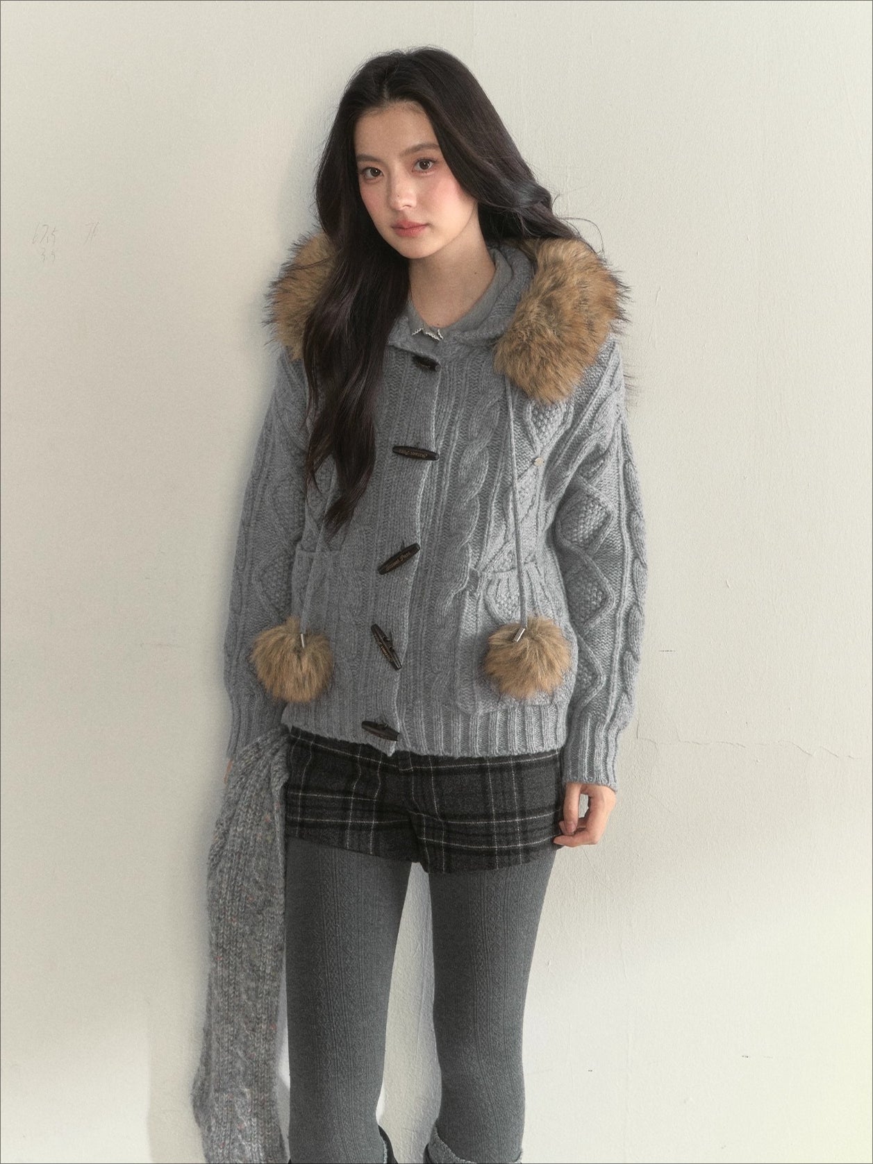 Textured Cable-Knit Wool Sweater