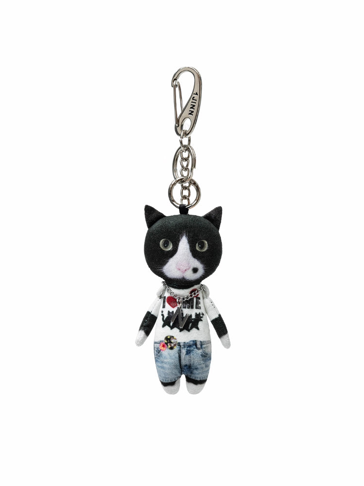 Funny 3D Cat Doll Bag Charm - CHINASQUAD